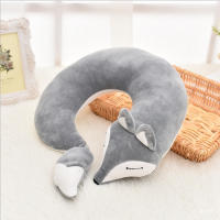 Cojín De Cuello En Forma De Zorro Lindo Y Cómodo De Algodón Suave Con Mascarilla Para Ojos Decorativo De Animal Estilo Wagon - details 16