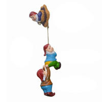 Gnomos De Escalada En Resina Figura De Arte Gnomos Para Jardín Adorno De Paisaje De Patio Decoración Del Hogar Regalo - details 1
