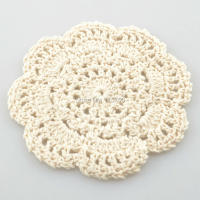 30Pcs Cojines De Mesa Redondos De Crochet Tapetes Para Vajilla Y Lámparas 10cm Eco-amigables De Poliéster Y Algodón Estilo Prairies Chic - details 17