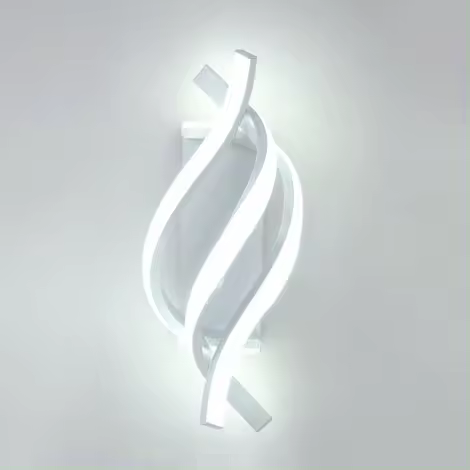 Aplique de pared LED, aplique de pared moderno para interiores de 18 W, aplique de pared de metal creativo para dormitorio, hogar, pasillo, sala de estar, escaleras - 1