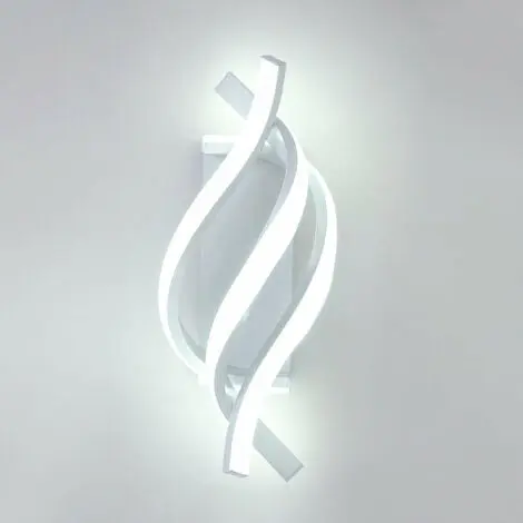 Aplique de pared LED, aplique de pared moderno para interiores de 18 W, aplique de pared de metal creativo para dormitorio, hogar, pasillo, sala de estar, escaleras - 1