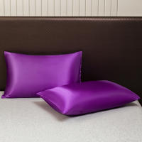 Juego De Sábanas De Satén De Color Sólido Incluye Fundas Para Almohadas Suaves Y Hypoallergénicas De Poliéster Lavar En Máquina Para El Hogar - details 26