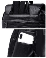 Mochila Vintage de cuero suave para mujer, bolso de hombro femenino, bolso de viaje informal, mochila escolar, 5 colores - details 17