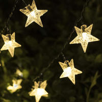 Luces De Cadena Solar Estelar Para Exteriores Impermeables LED Para Decoración De Navidad Patio Jardín Porche Boda - details 16
