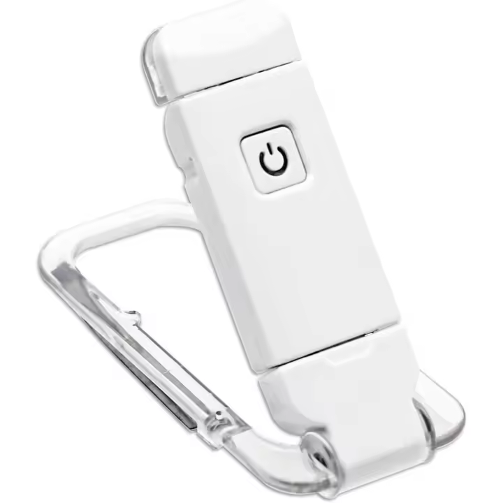 Luz de lectura, luz con clip de carga USB, clip flexible y portátil, luz suave para protección de los ojos, compacta y duradera - 1
