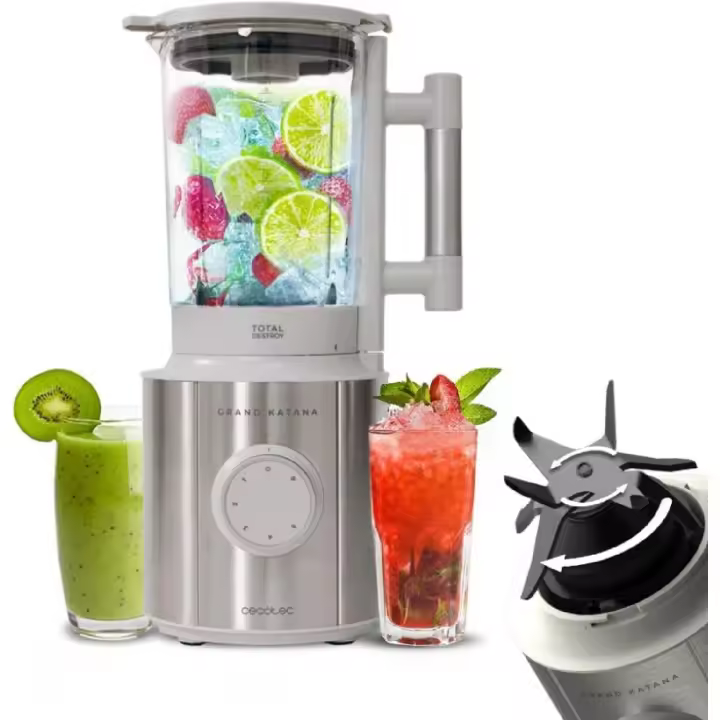 Cecotec Batidora de vaso Grand Katana 2700MAX Total Destroy W - 1
