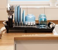 Escurridor de Platos retrácthil, escurridor de Cocina, escurridor de Palillos, escurridor de encimera (Negro) - details 4