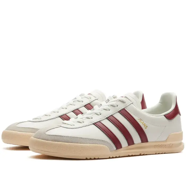 Adidas Jeans GY7437 Chalk White / Sand Strata / Collegiate Burgundy - 1
