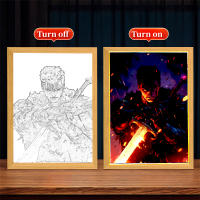 Figura De Anime Berserk Behelit Griffith Con Luz LED Lámpara De Noche Decoración Para Habitación Regalo De Navidad Figura De Acción De Dibujos Animados - details 9