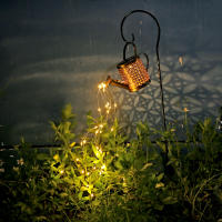 Cubeta De Riego Solar Con Luz Cascada Impermeable Decoración De Jardín Exterior Con Luces LED Cadena De Luz Solar Para Jardín - details 7