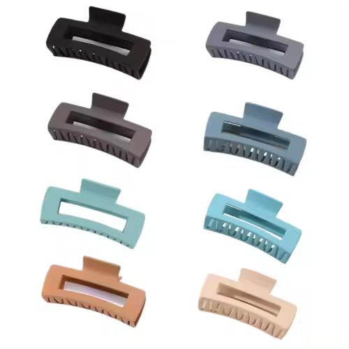 TRESSDY Pinzas para el Pelo - Set de 8 Clips Grandes Antideslizantes Para Mujeres y Niñas - Accesorios Pinzas Para Cabello Fino y Grueso - Estilo Chic y Duradero Para Peinados - 1