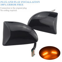 Lámparas De Señalización De Espejo Lateral Dinámicas Para Smart Fortwo 451 MK1 MKII 2007-2015 Accesorios LED Negros T10 Interface - details 3
