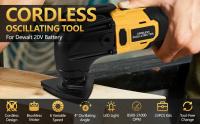 Herramienta Oscilante Sin Cable Eléctrica Para Carpintería Y Corte Con Trimmer De-Walt 20V Para Mejoras En El Hogar DIY - details 0
