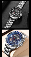 Reloj Deportivo De Lujo Para Hombre FOXBOX Dual Display Analógico-Digital Acero Inoxidable Impermeable Con Caja Reloj De Pulsera Quartzo - details 11