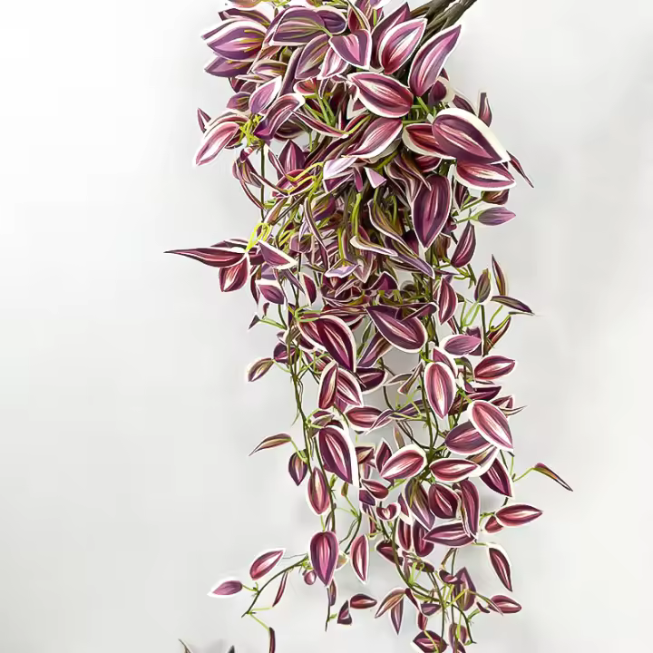 75cm De Longitud De Vinateras Artificiales Hojas Verdes De Seda Para Decoración De Bodas Y Jardines En Interiores Y Exteriores - 1