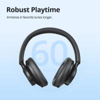 Tronsmart SoundFii Q20 Auriculares Inalámbricos Over-Ear con Cancelación Activa de Ruido, Sonido Excepcional y Bajas Profundas, Bluetooth 5.3, 60 horas de Autonomía, Llamadas Claras, Personalización de Ecualización vía App, Perfectos para viajes, commutes - details 7
