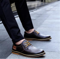 Zapatos De Cuero Para Hombre Moda Primavera Otoño Casual Lace-up Formales Negocios Bodas Vestido Zapatos Talla Grande 38-48 - details 9