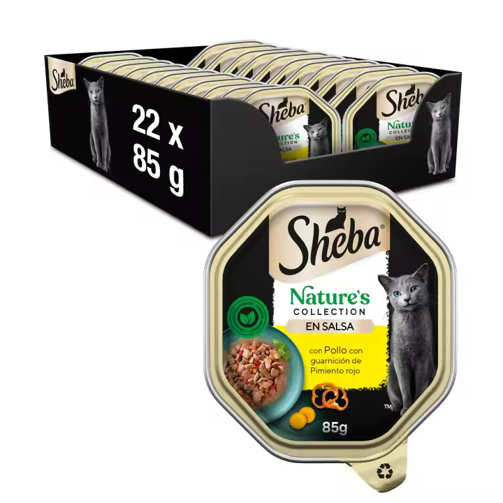 Sheba Colección Natural Tarrina Sabor Pollo 22 x 85g​ - 1