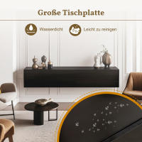 Soporte TV, Soporte Suspendido TV Soporte TV enano 160x30,5x34cm, Negro - details 4