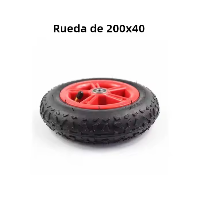 Pneumático 200X40 Para Bicicleta Plegable Patinete Carro Moto Accesorios Bebé Inner Tube Outer Tire Pneumático De 200*40 Para Vehículos Plegables Y Scooters - 1