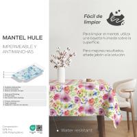 Valentia Home Mantel Hule EYNE | Mantel Estampado Antimanchas | Mantel Repelente de Agua | Mantel Protección Mesa | Mantel al Corte para Comedor o Cocina | Varios tamaños | Mantel Rectangular y Redondo al Corte - details 1