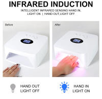 Lámpara De Arte De Uñas Recargable Con 48 LED Y Pantalla Digital Inteligente Secador De Uñas Para Salón Y Uso Doméstico Herramientas De Uñas - details 6