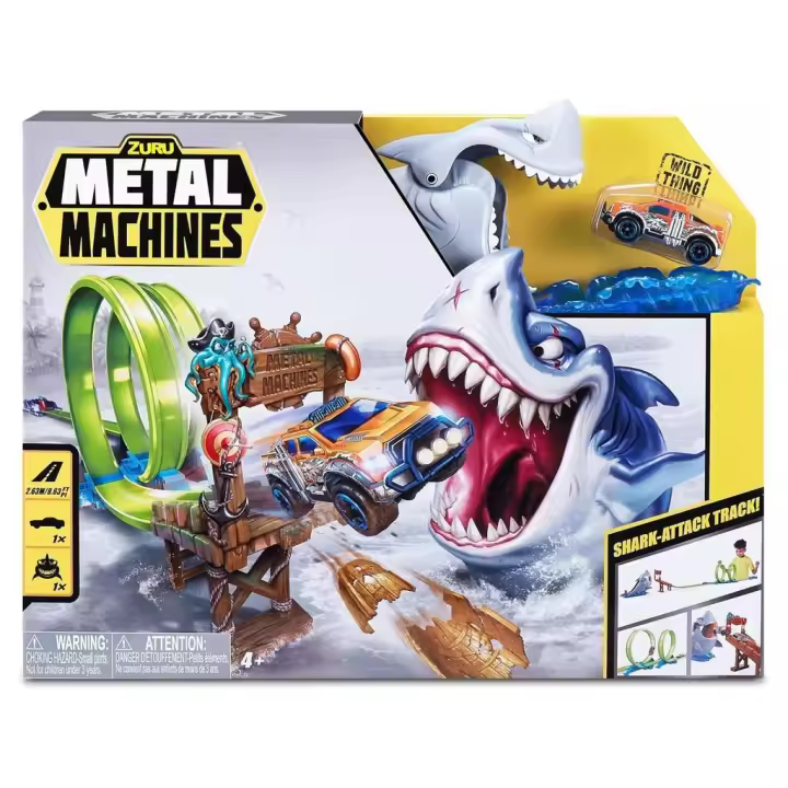 Zuru Metal Machines Playset Shark-Attack Track con Vehículo Circuito para coches - 1
