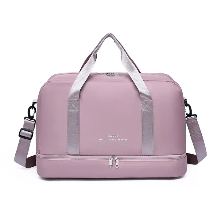 Bolsa de Viaje with Para Compartment Zapatos y Compartment Húmedo para Mujeres y Hombres en Color Negro para Yoga, Turismo y Fitness - 1