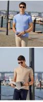 Camisa Polo De Verano Para Hombre Transpirable Y Fresca Con Costuras Manga Corta Talla S-4XL Camiseta Deportiva Absorbente De Sudor Estilo Casual - details 10