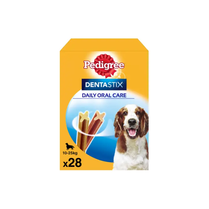 Pedigree Dentastix Uso Diario Limpieza Dental Para Perros Medianos 28 Barritas - 1