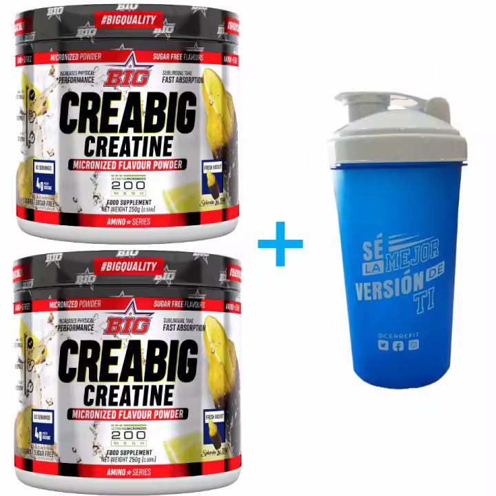 PACK CREABIG 200 MESH (2X250G) FRESH ROCKET - Big + mezclador regalo  Sin azúcares  Máxima calidad  Deliciosos sabores - 1
