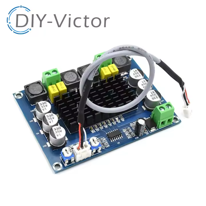 Placa De Amplificador Estéreo Digital Dual Canal DC12-26V 2*120W Alta Potencia CS8673 DIY 240W Para Construcción De Equipos Eletrónicos - 1