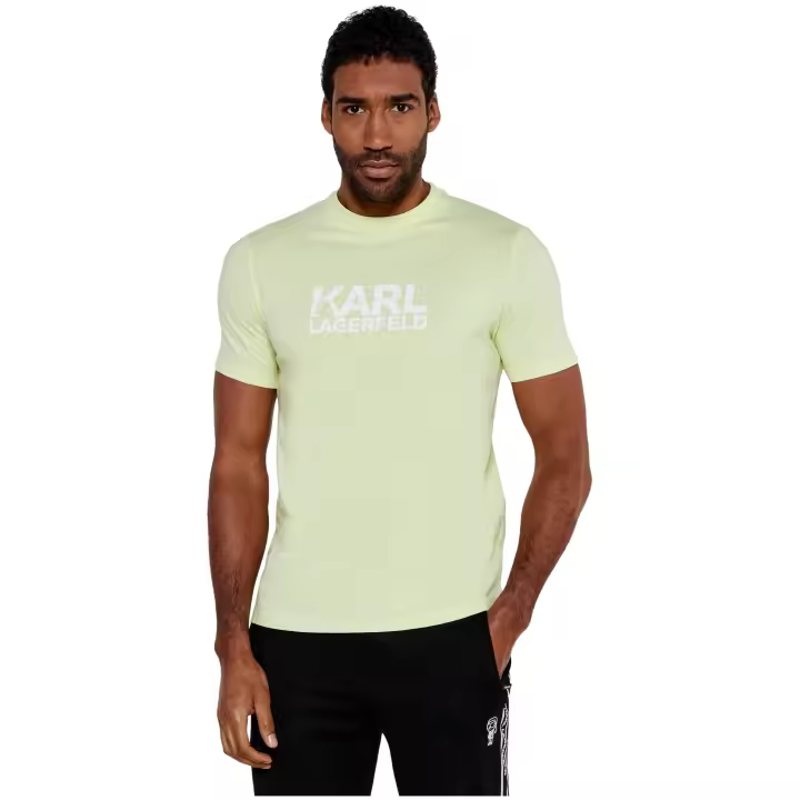 Camiseta de KARL LAGERFELD con Logo Engomado en el Pecho Color Amarillo - 1
