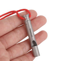 Silbato De Ultraligero De Titanio Con Cordón Para Supervivencia En Exteriores Camping Senderismo Exploración - details 5