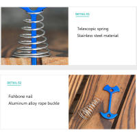 1/5Pcs Ganchos De Tenda Ajustables Con Resorte De Piso Para Acampar Palos De Suelo De Forma De Pescuezo Anclaje Para Tenda Y Awning Accesorios Para Deporte Al Aire Libre - details 22