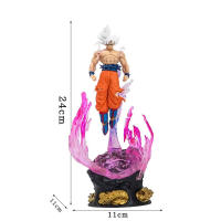 Figura De Acción Dragon Ball Son Goku Ultra Instinct Super Saiyan 25cm Estatua De PVC Colección Juguete Regalo Modelo Ornamento - details 0