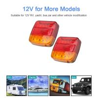 Luz De Señal Trasera 12V Con 26 LED Indicador De Faro Trasero Para Coche Luz De Placa Número Luz De Freno Retrovisor Trailer Camión Caravana - details 6