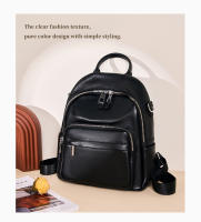 Mochila De Cuero Genuino Zency Para Mujer Capacidad Grande Cierre De Cremallera Estilo Casual Para Viajes Y Uso Diario - details 0
