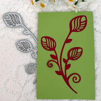 Cortadores De Metal En Forma De Ramas De Rosas Y Hojas Para Scrapbooking Y Álbumes De Fotos Herramienta De Corte De Carbono Para Papel Y Cartón - details 2