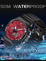 Reloj Deportivo De Lujo Para Hombre SANDA Con Cronógrafo LED Impermeable Y Pantalla Digital Cuarzo Reloj De Pulsera Militar - details 16
