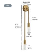 Lámpara De Pared Nórdica De Lujo Moderna Minimalista LED Negro Y Oro Creativa Fondo De TV Pasillo Dormitorio Lámpara De Noche - details 6