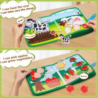 Libro Educativo De Tela Suave 3D Para Bebés Juguete Montessori De Primeros Años Desarrollo Cognitivo Colorido Y Educativo Para Niños - details 13