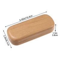 Caja De Gafas Impermeable Con Diseño De Madera Para Hombres Y Mujeres Protector De Lentes Portátil Para Lentes De Lectura Y Sol - details 3