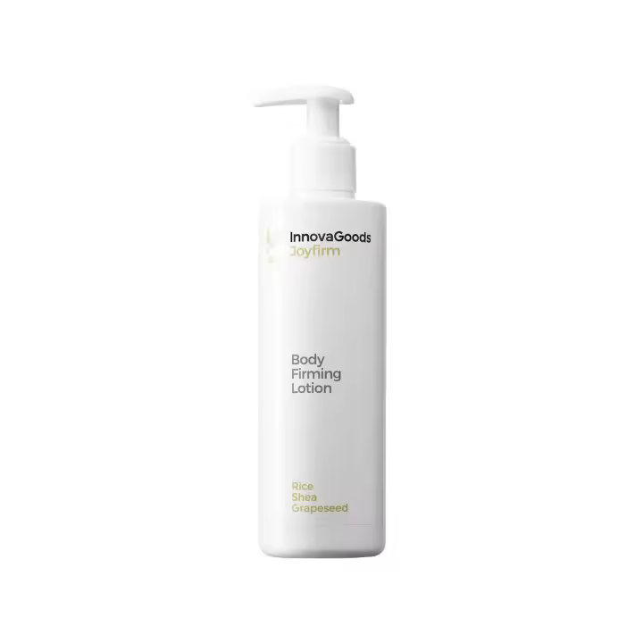 Innovagoods ®   Firming body lotion 250ml with rice, shea butter, grape seed oil, ginseng & centella asiatica, antioxidant body moisturizer, protects, regenerates skin - 1