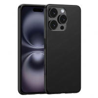 Funda Compatible Con IPHONE 16 PRO MAX Carcasa Básica, Forro Gel TPU Silicona Líquida Mate Suave Flexible, Ligera, Color Negro Transparente, Ajuste Perfecto, Acceso Conectores, Case Meloenvias mle18 - details 1