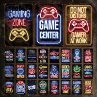 Tin Sign De Metal Video Games Decoración Para La Habitación Del Juego Zona Gamer Placa De Hierro Decorativa Rectangular - details 6