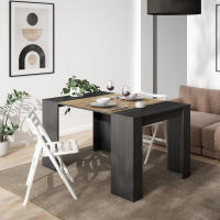 Skraut Home - Mesa Consola Extensible - Mesa Auxiliar - S III - Práctica y Versátil - Estilo Moderno - Fácil Montaje - tres longitudes 58/140-160-180x90x77cm - details 0