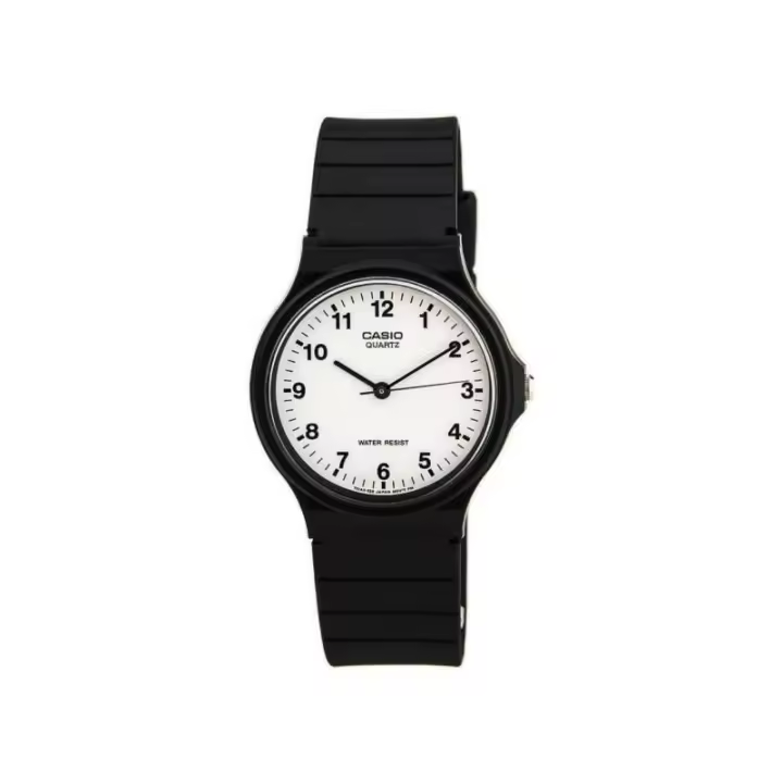 Reloj Casio Clásico Negro con Numeros Mq-24-7bll - 1
