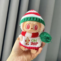 Muñeca De Peluche Miniatura Labubu I Y II 17cm Ropa De Muñeca Coreana Kpop Exo Accesorios DIY Vestido Rosa Regalo Estilo Nuevo - details 0