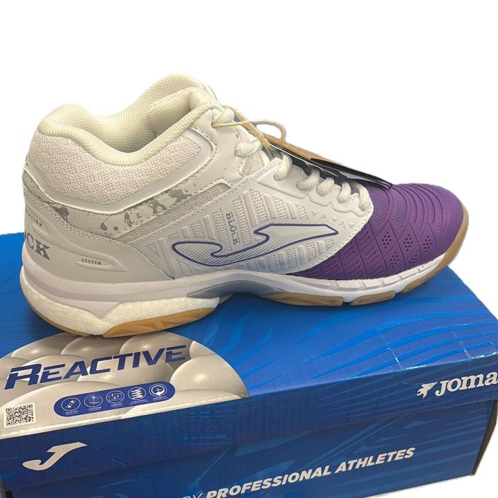 ZAPATILLAS JOMA PARA VOLEIBOL MOD  V.BLOK MUJER BLANCO MORADO TALLA 38